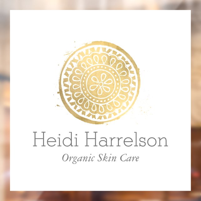 Elegant Beauty Mandala Logo Faux Gold (Sheet 2)