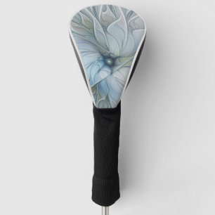 Elegant Beauty Modern Abstract Fractal Art Flower Golf Head Cover