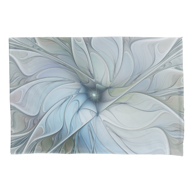 Elegant Beauty Modern Abstract Fractal Art Flower Pillowcase (Front)