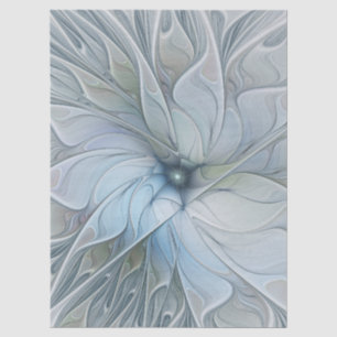 Elegant Beauty Modern Abstract Fractal Art Flower Tissue Paper