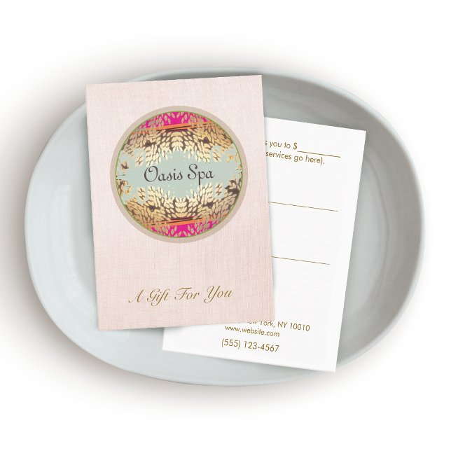 Elegant Beauty Salon and Spa Gift Certificate (Creator Uploaded)