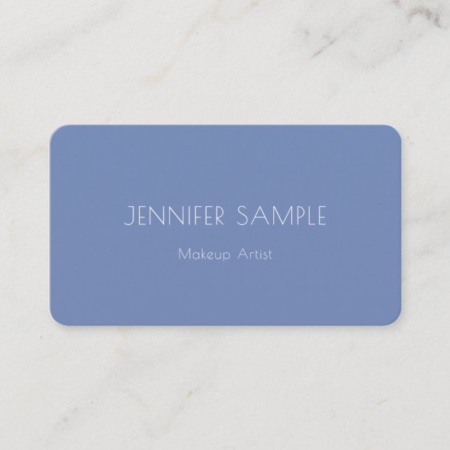 Elegant Beauty Salon Makeup Artist Modern Template Business Card (Front)