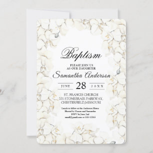 Elegant Beauty White Orchids Frame Invitation