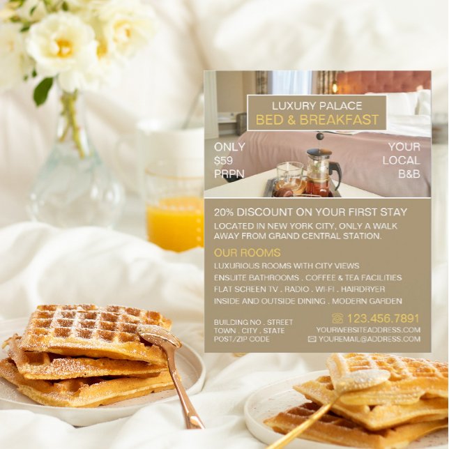 Elegant Bed & Breakfast Accommodation Advert Flyer (Creator Uploaded)
