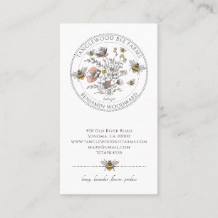 Elegant Beekeeper Apiary Business Card