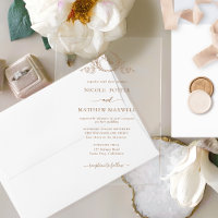 Elegant Beige Brown Royal Crown Wreath Monogram