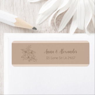 Elegant Beige Floral Wedding