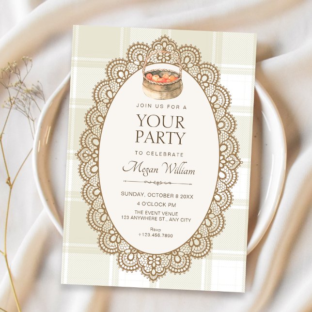 Elegant beige  invitation (Creator Uploaded)