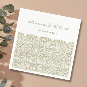 Elegant Beige lace Napkin