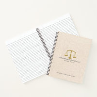 Elegant Beige Linen & Gold Justice Scale 