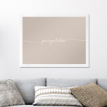 Elegant Beige Minimalist Calligraphy Custom Quote Poster<br><div class="desc">Create your own custom quote wall art featuring your favourite inspirational saying,  song lyric,  bible verse or personalised text in minimalist script typography.</div>