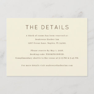Elegant Beige Minimalist Invitation