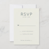 Elegant Beige Minimalist RSVP