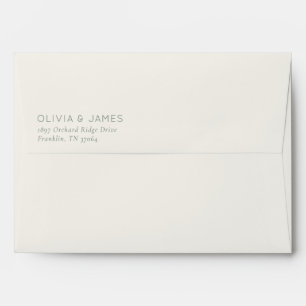Elegant Beige Minimalist Typographic Envelope