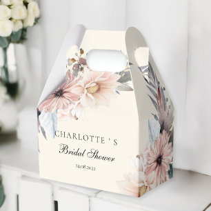 Elegant, Beige & Pastel Boho Bridal Shower Favour Box