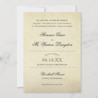 Elegant Beige Vintage Paper Victorian Wedding