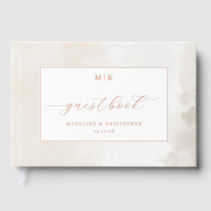 Elegant Beige Watercolor Guestbook