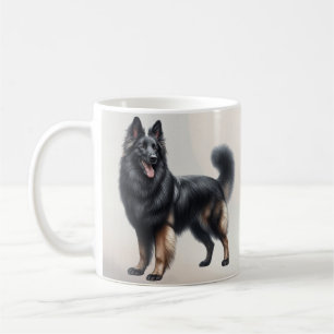 Elegant Belgian Shepherd Dog with background Coffee Mug