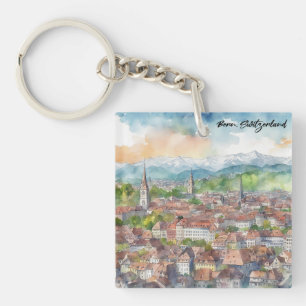 Elegant Bern Switzerland Europe Swiss Key Ring