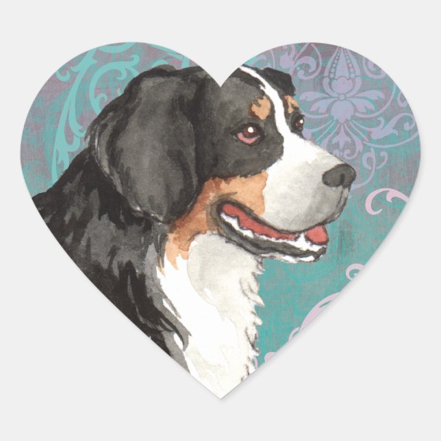 Elegant Berner Heart Sticker (Front)