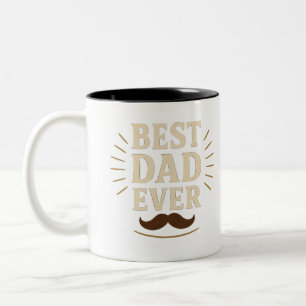 Elegant "Best Dad Ever" Mug – Father’s Day GiftMug