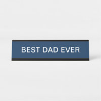 Elegant Best Dad Ever Navy Blue 