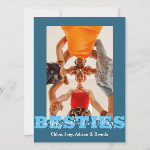 Elegant Best Friends galentine's day Bestie photo Holiday Card
