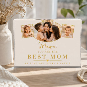 Elegant Best Mum Mother's Day Photo Album Block