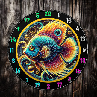 Elegant Betta Dartboard Wall Display