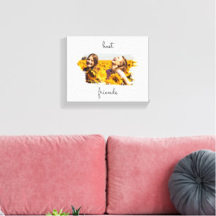 Elegant BFF Best Friends Forever Canvas Print