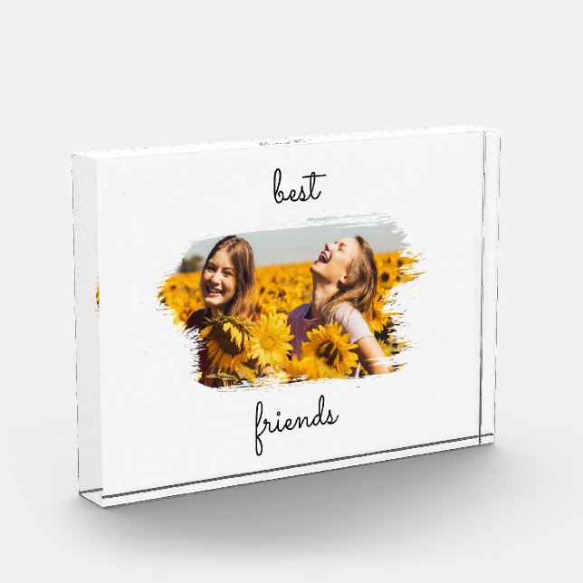 Elegant BFF Best Friends Forever Photo Block (Left)