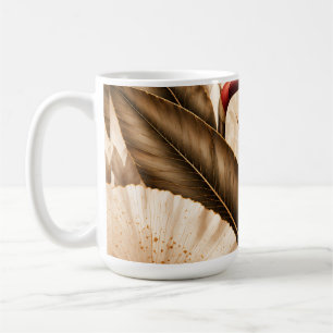 Elegant Bird of Paradise & Ginkgo Botanical Artwor Coffee Mug