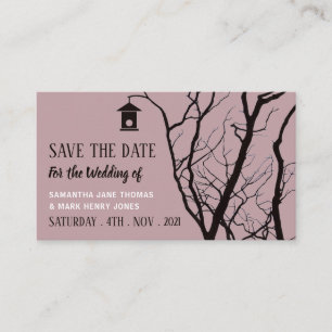 Elegant Birdhouse, Save the Date Enclosure Card