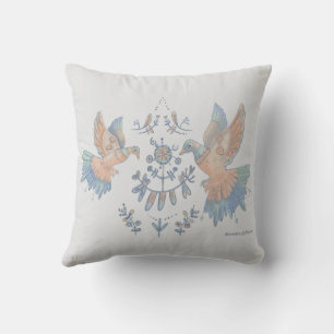 elegant birds cushion