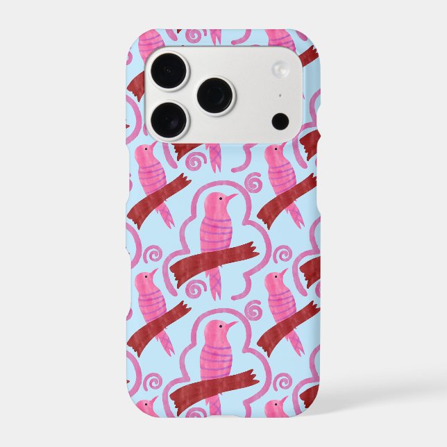 Elegant birds Pattern iPhone 17 Case  (Back)
