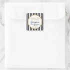 Elegant Birthday Black Gold Thank You Favour Tags