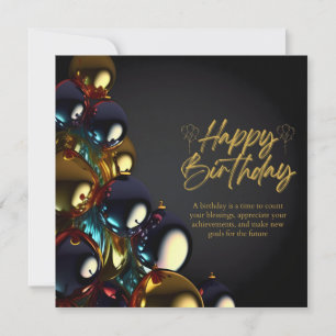 Elegant Birthday Blessings Card