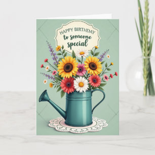 Elegant Birthday Blossom Card