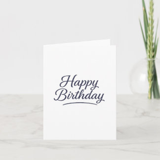 Elegant Birthday Calligraphy Design Invitation
