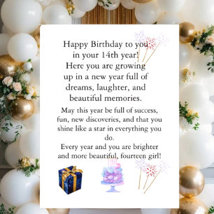 Elegant Birthday Card for Her – Personalized Greet