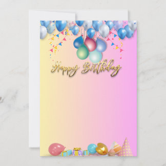 Elegant Birthday Celebration Invitation Design