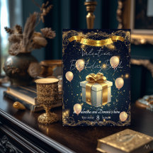 Elegant Birthday Gift | Elegant Gold & Navy