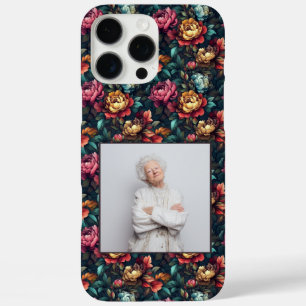 Elegant Birthday Gift Peonies Custom iPhone 16 Pro Max Case