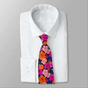 Elegant Birthday Gifts For Husband Tropical Flower Tie