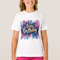 Elegant Birthday Girl T-shirt