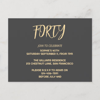 Elegant Birthday Party Invitation