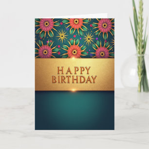 Elegant Birthday Pattern Card