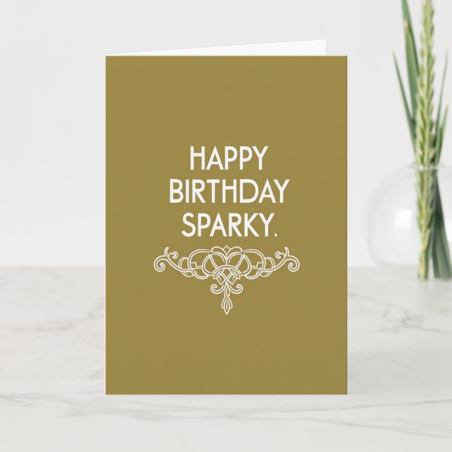 Elegant Birthday Scroll Card (Front)