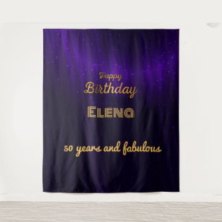 Elegant Birthday Tapestry