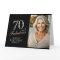 Elegant Black 70 and Fabulous 70th Birthday Photo